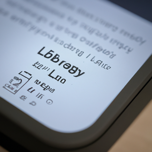 A close-up of the kobo libra 2 on a charging dock with a battery icon on its screen