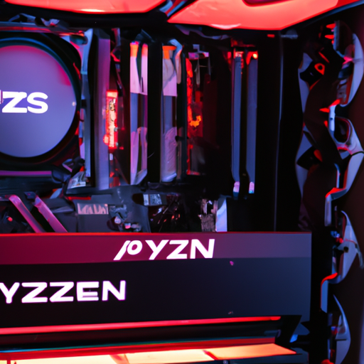 A close-up of the msi aegis zs open case showcasing the amd ryzen 7 cpu and rtx 4060 gpu