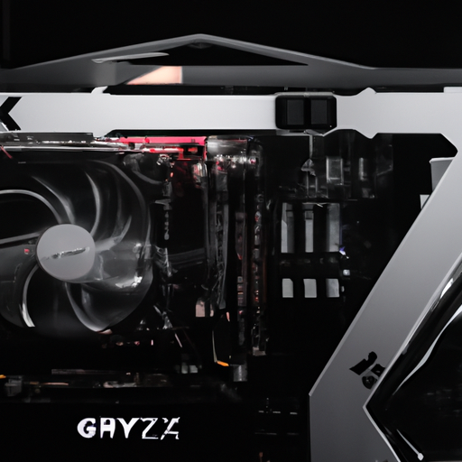 A close-up of the rtx 4070 ti graphics card encased inside the clear side panel of the desktop