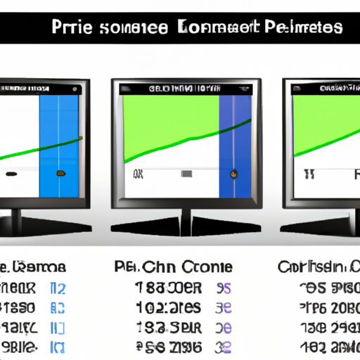 A comparison chart graphic of monitor specifications and price points against other monitors in the same category