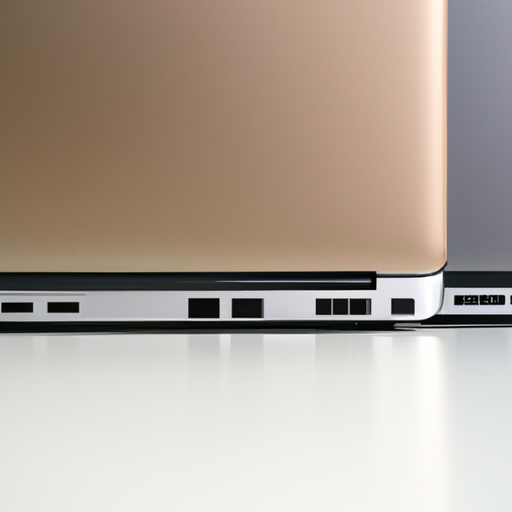 A row of macbook pros showing the evolution from intel to m1 m2 and m3 processors