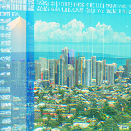 A scene of a large city within cities skylines on a high-resolution monitor showing cpu usage statistics in an overlay