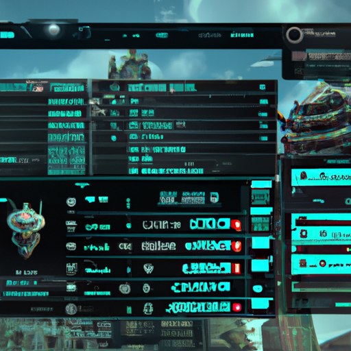 A screenshot of a high-end game with ultra settings displaying complex graphics