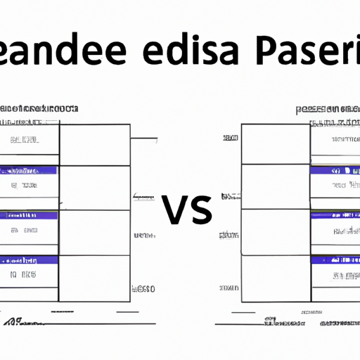 A visual comparison between pandas dataframes and dask dataframes showcasing scalability.