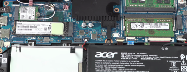 Acer predator helios 300 laptop internals