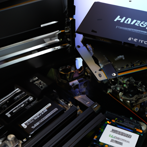 An array of compatible hardware upgrades like ssds ram sticks and graphic cards scattered around the ibuypower slatemr 281a