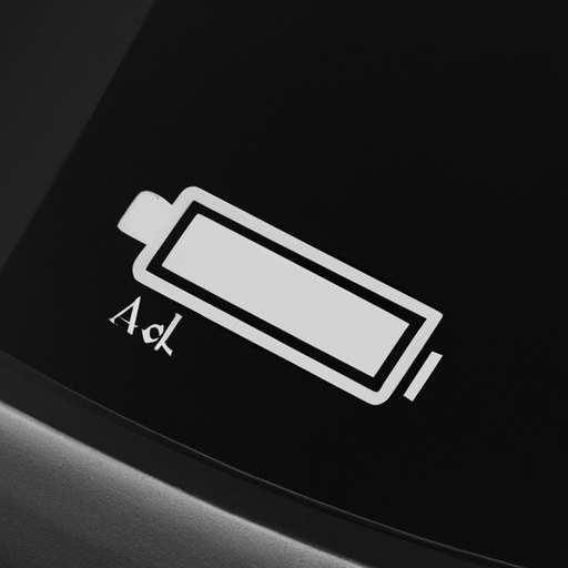 Battery icon on e-reader screen