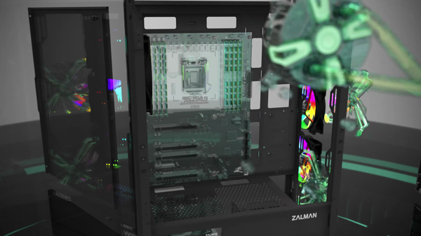 Zalman i3 neo mid tower case black 1