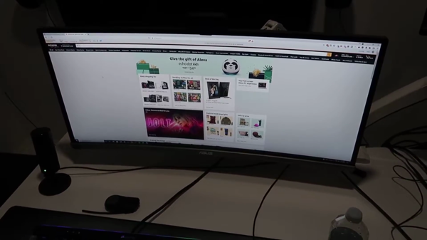 Asus rog strix 34 gaming monitor black front