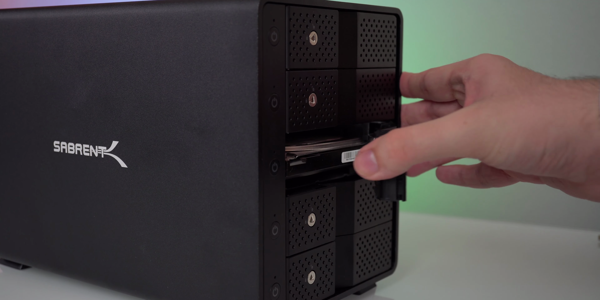 Sabrent 5 bay usb c docking station full view