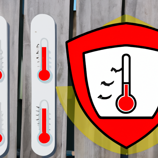 Safety icons like a temperature gauge and a shield next to the dock