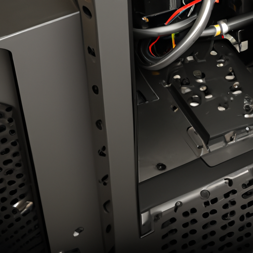 The interior of the cyberpowerpc case highlighting the ram slots and additional drive bays for potential upgrades