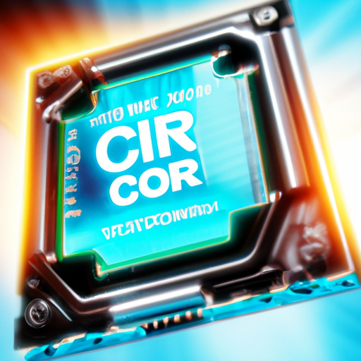 Visual representation of the core i7-13650hx cpu with digital effects suggesting speed and power